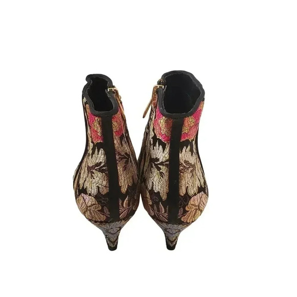 Sam Edelman Womens Kinzey Metallic Jacquard Bootiesl Size 7M - Picture 4 of 8
